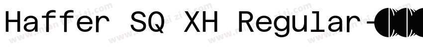 Haffer SQ XH Regular字体转换